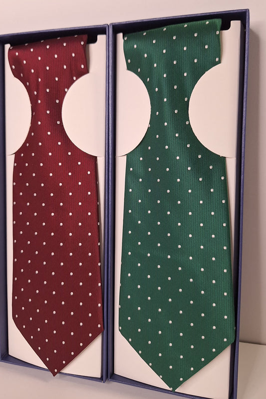 Corbata hombre estampado lunares