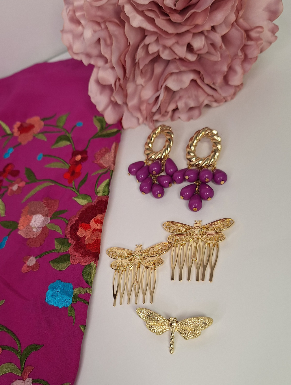 Combinación buganvilla y rosa