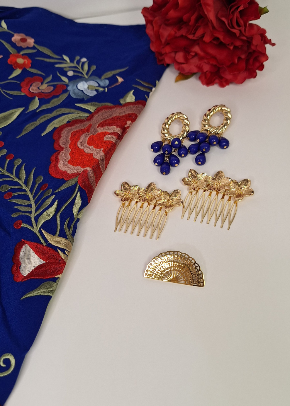 Pendientes Alegría Azul Pavo