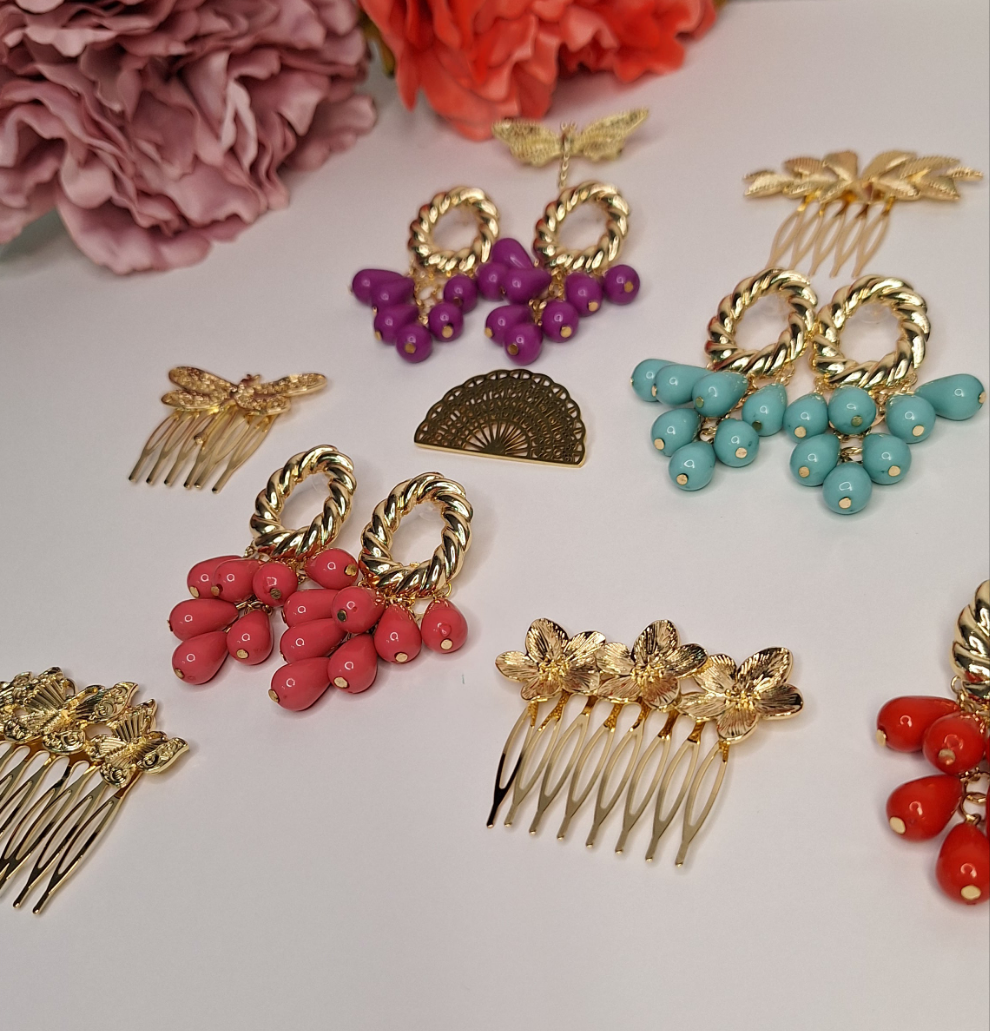 Pendientes Alegría Verde Agua