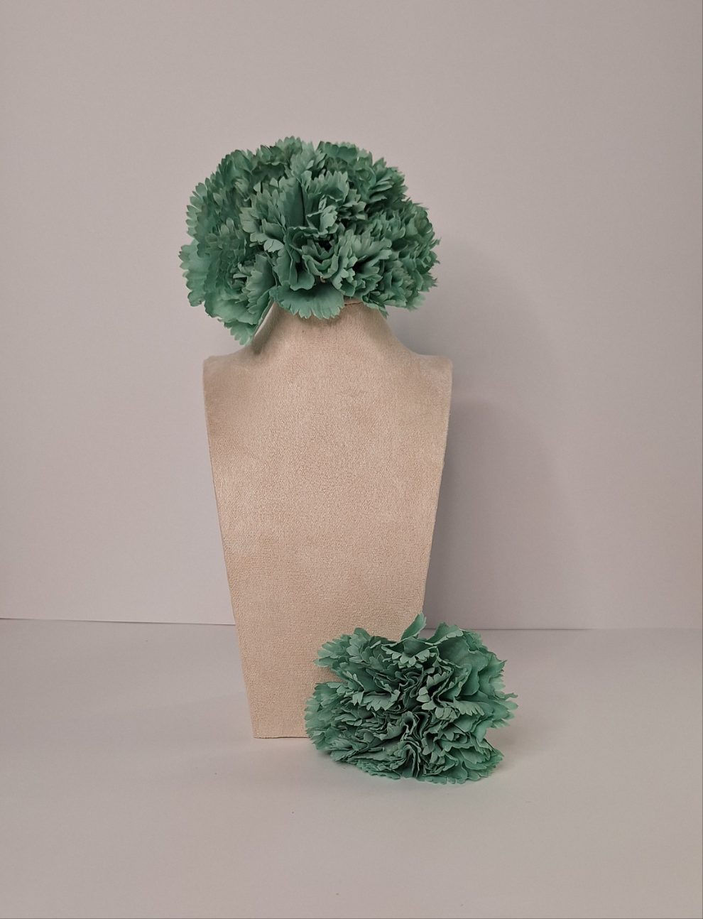 Ramillete Claveles Verde Jabonoso