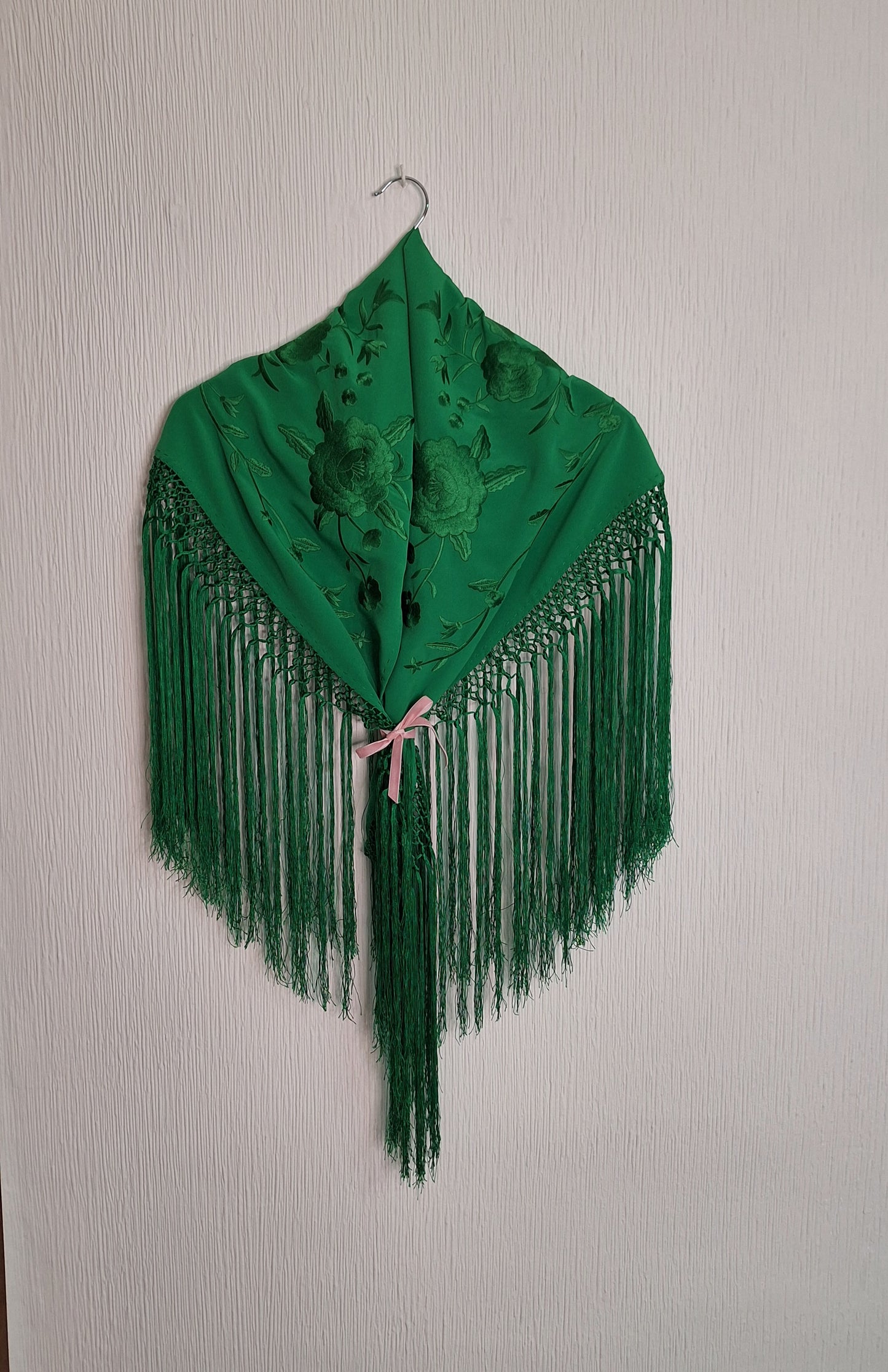Mantoncillo flamenca verde al tono