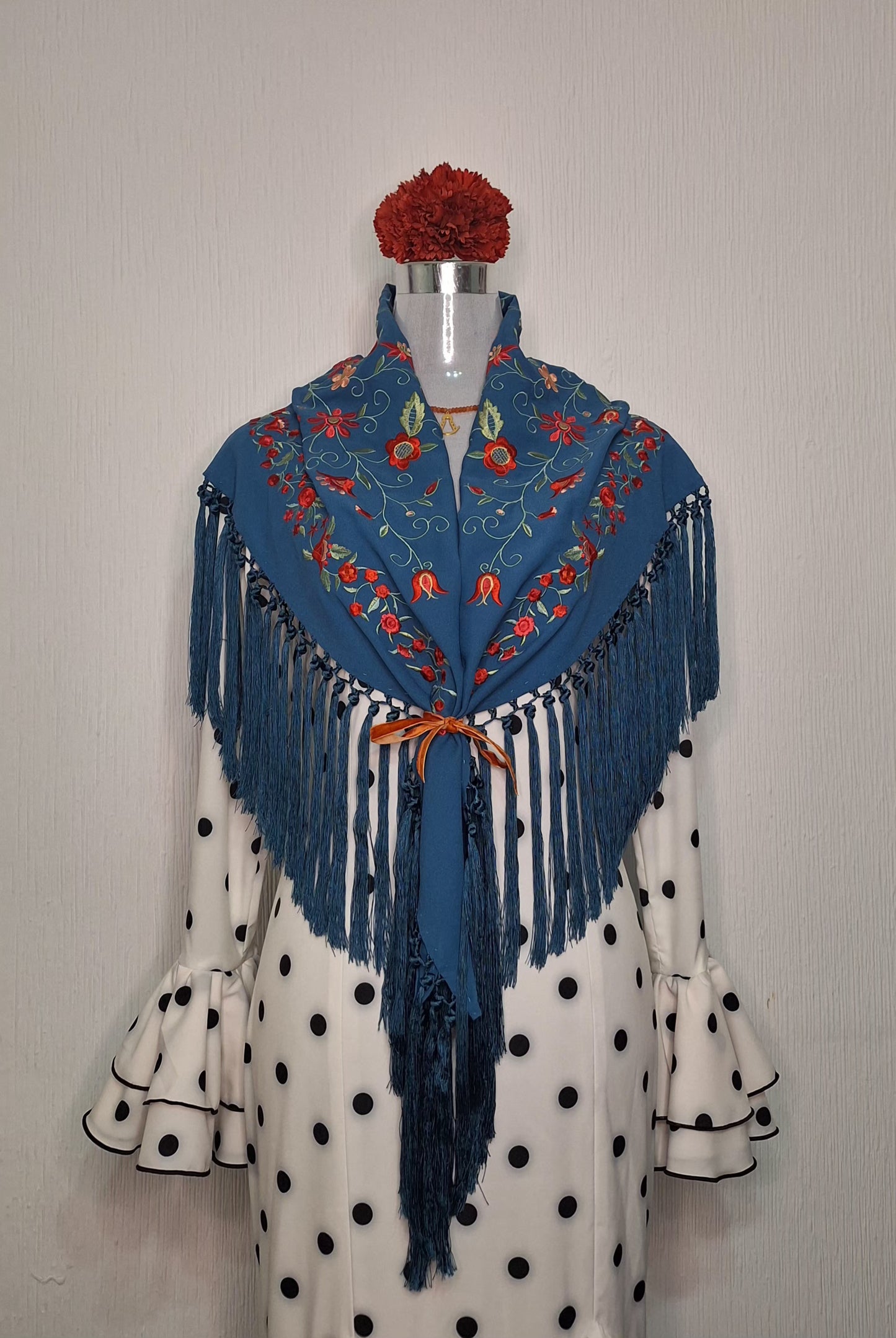 Mantoncillo Málaga Azul Petróleo