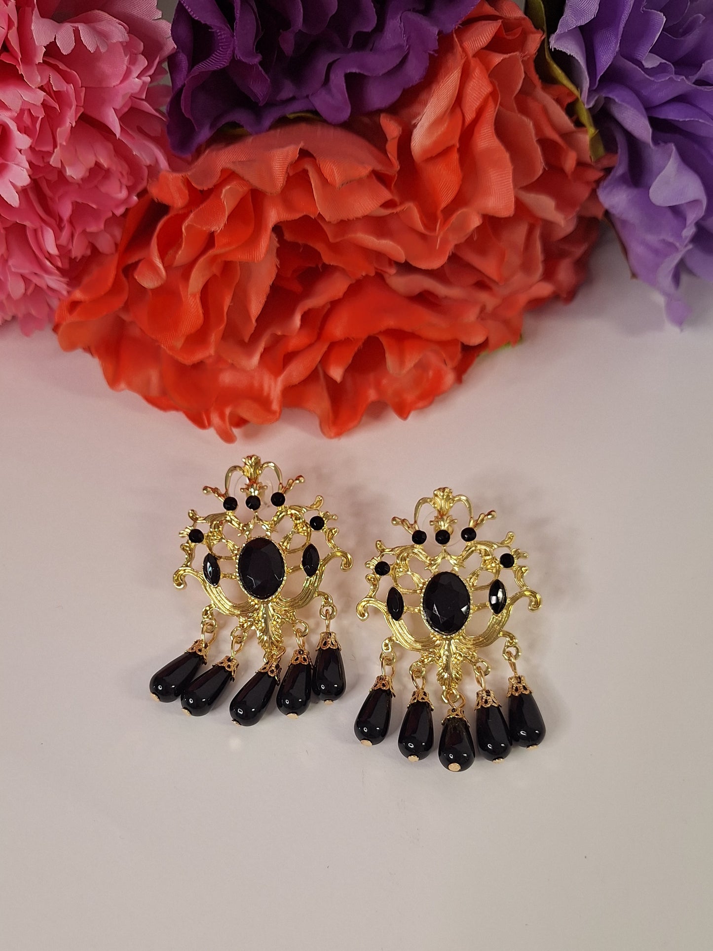 Pendientes Lola Negros