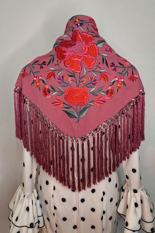 Mantoncillo Flamenca Rosa Maquillaje