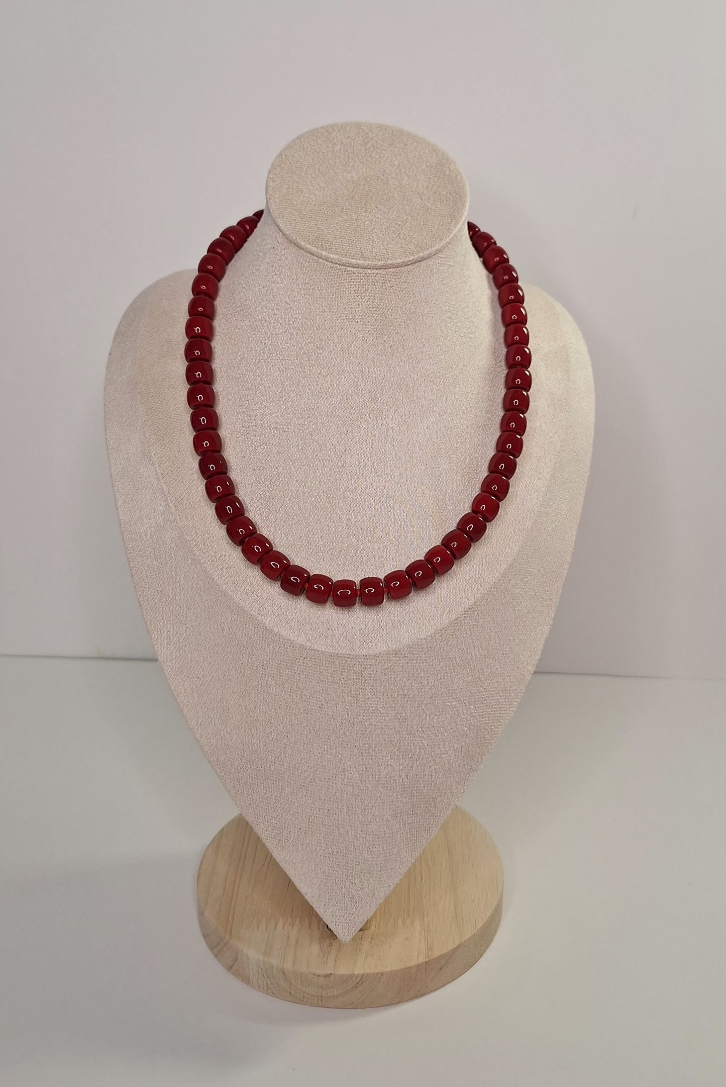Collar cuentas granate 