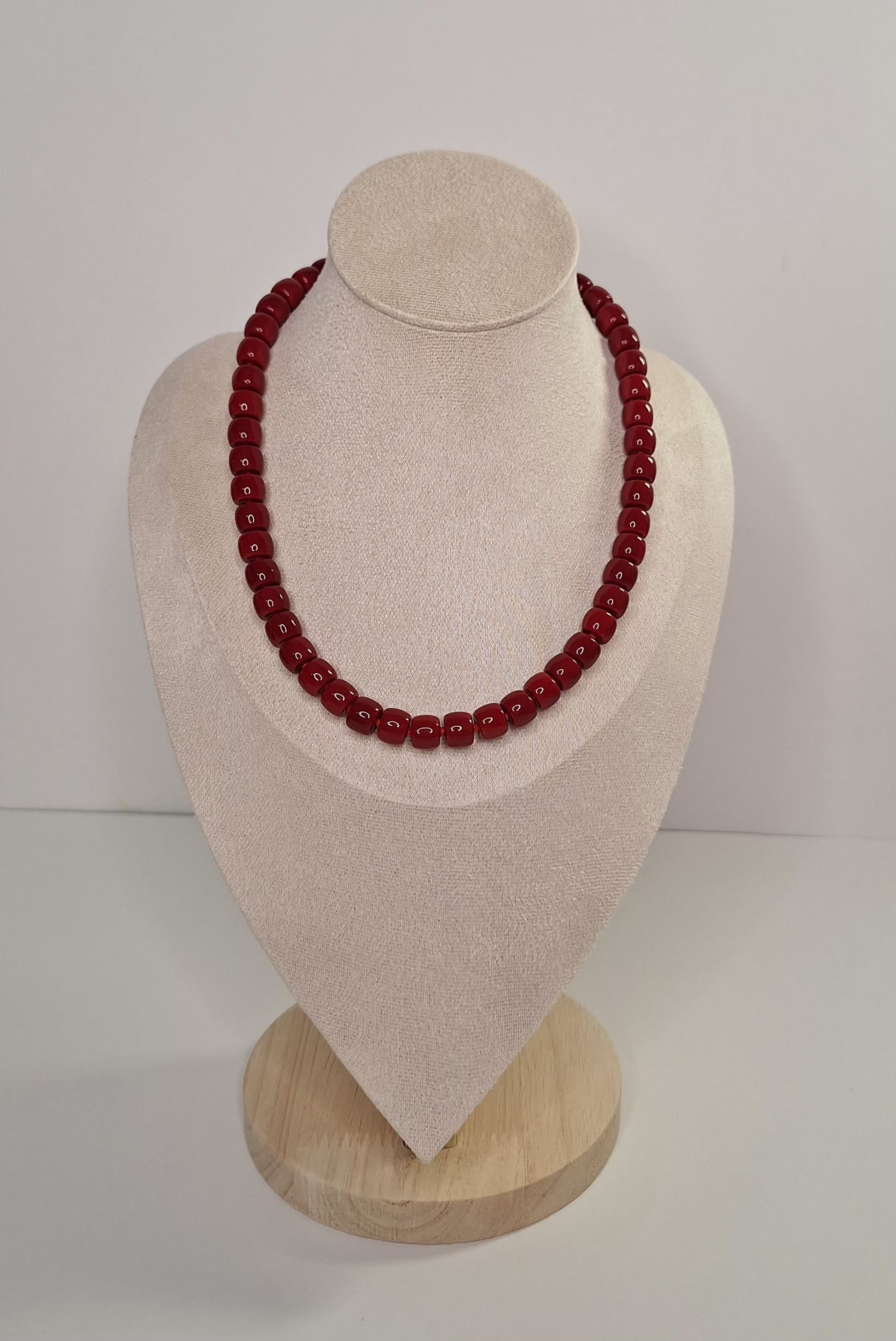 Collar cuentas granate 