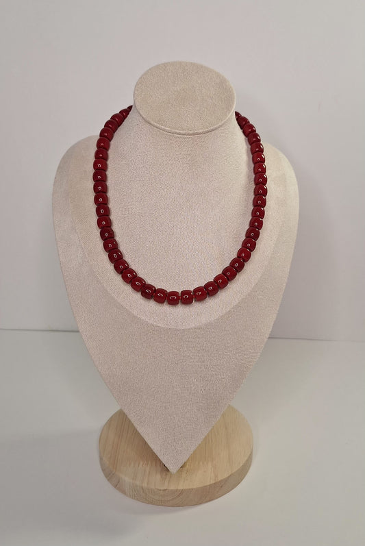 Collar cuentas granate 