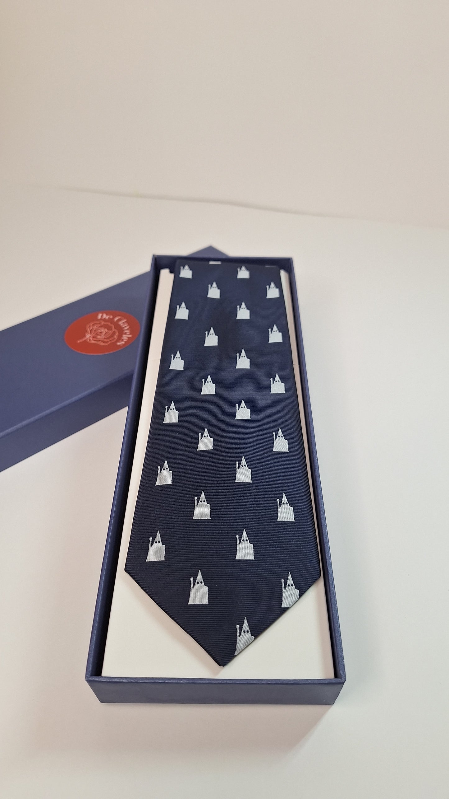 Corbata Hombre azul marino estampada Nazareno