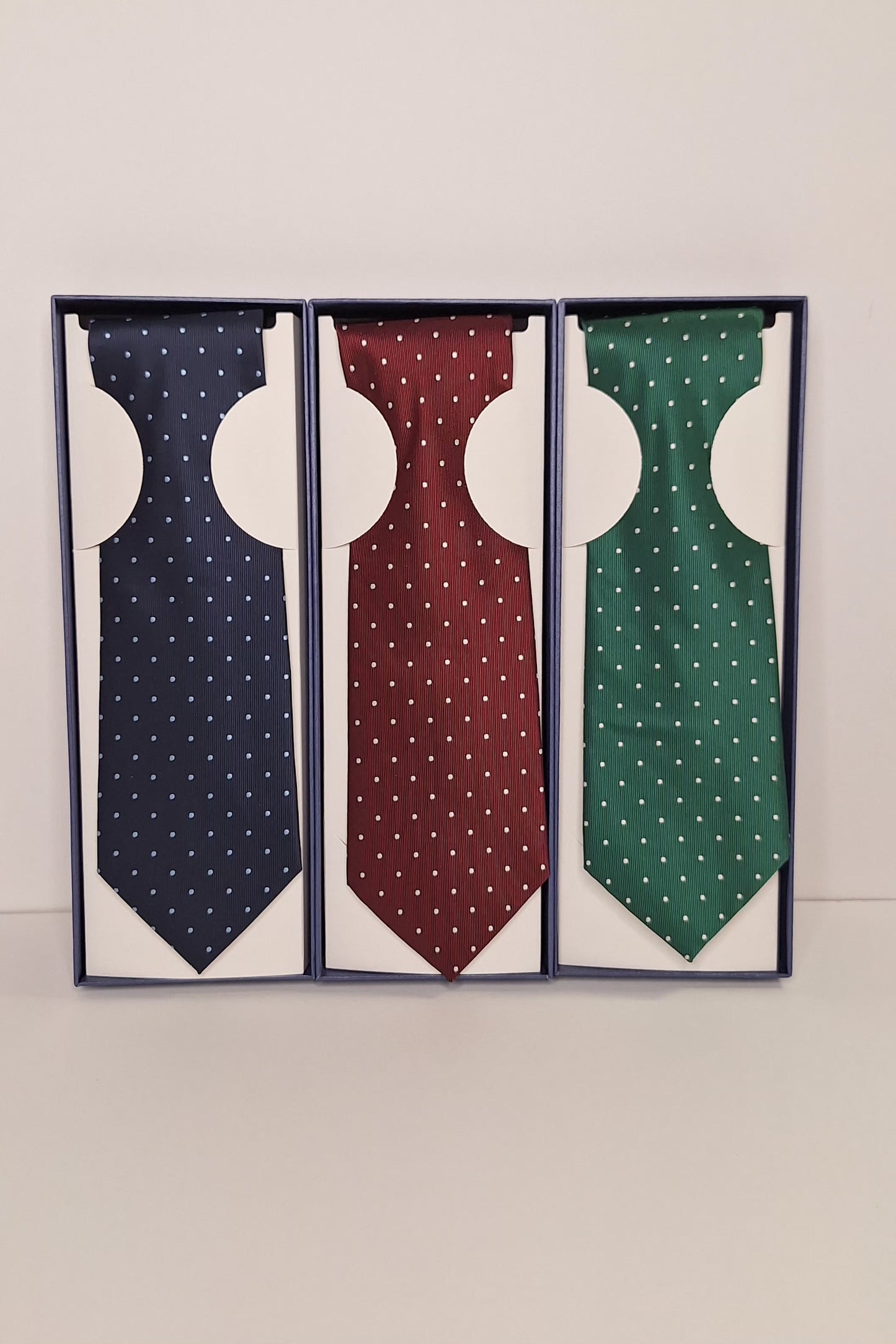 Corbatas hombre estampado lunares