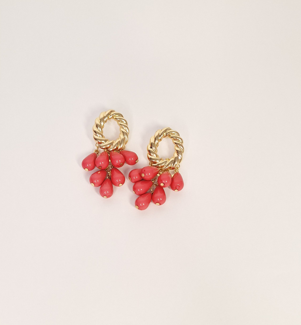 Pendientes Alegría Rosa