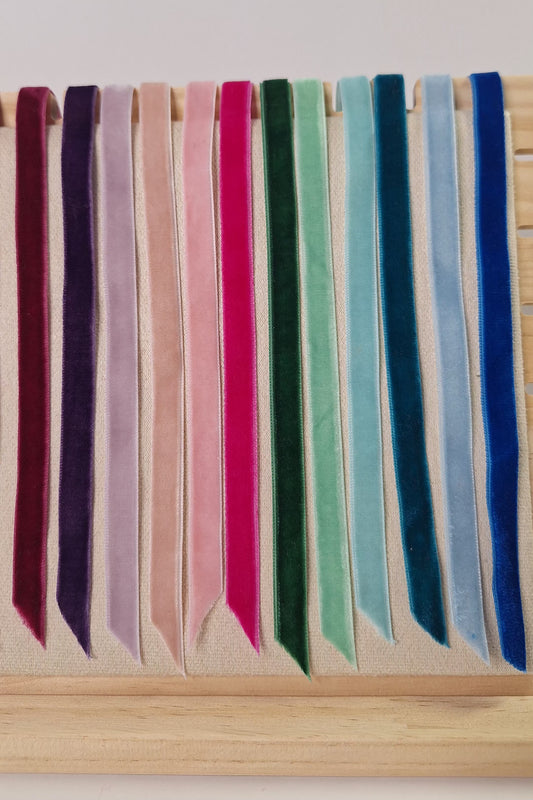 Lazo de terciopelo flamenca colores