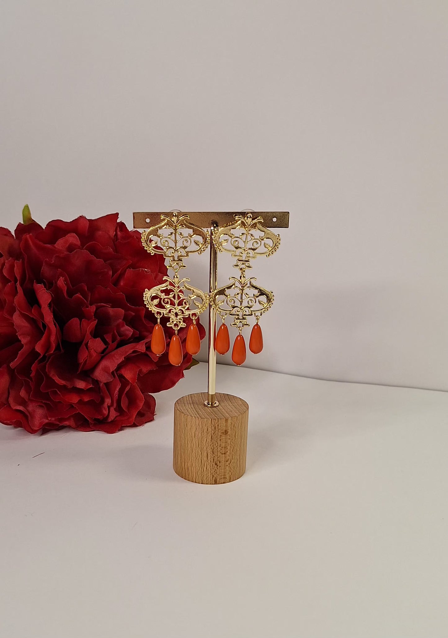 Pendiente Seguiriya Flamenca Coral