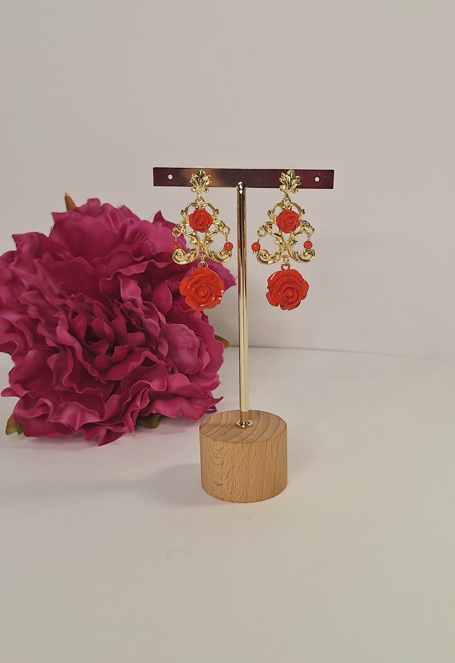 Pendientes de flamenca Rosalía Coral