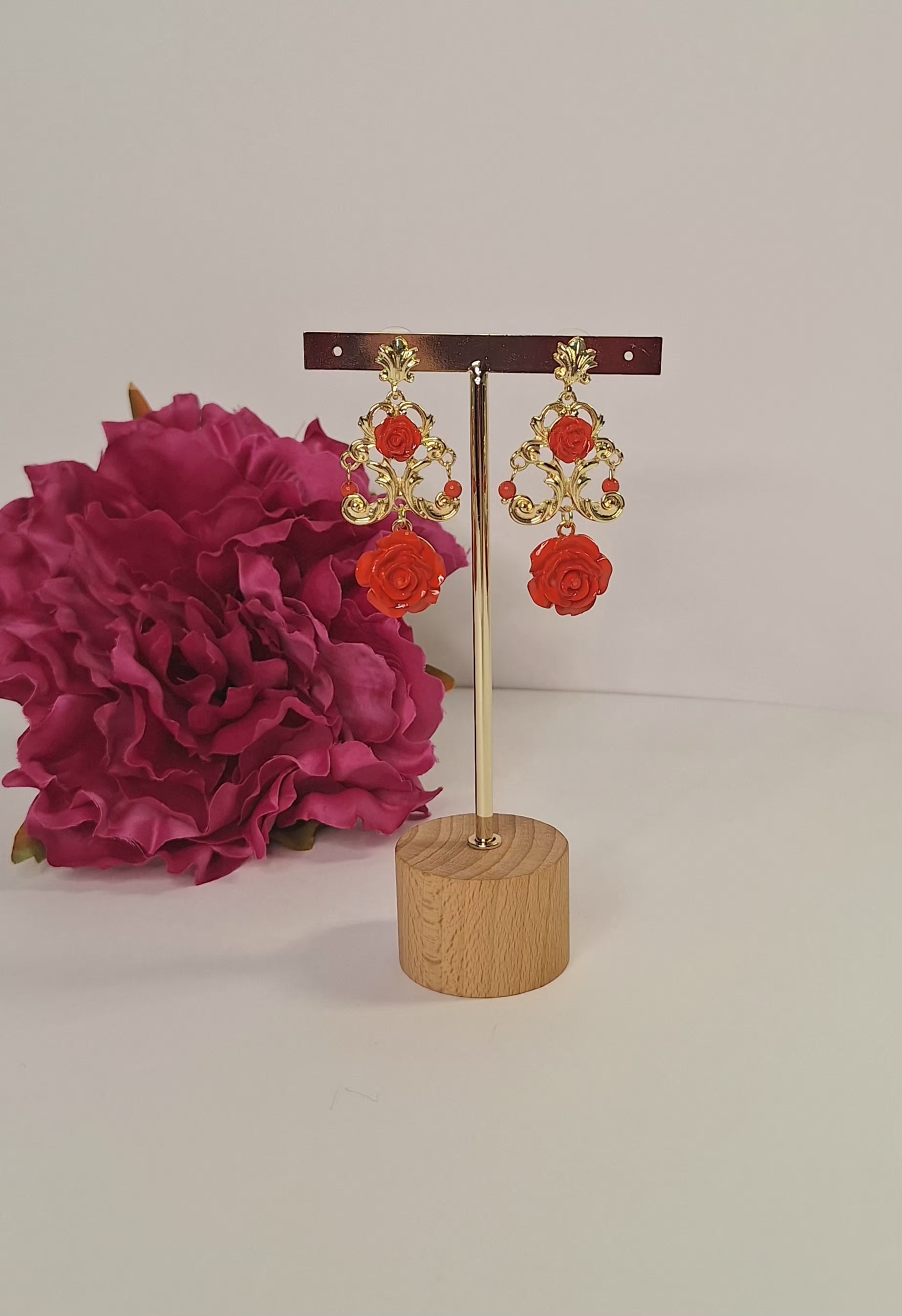 Pendientes de flamenca Rosalía Coral