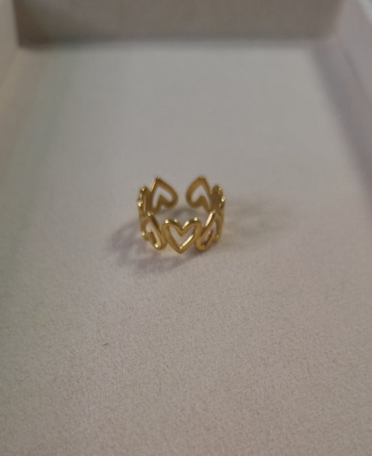 Anillo corazones