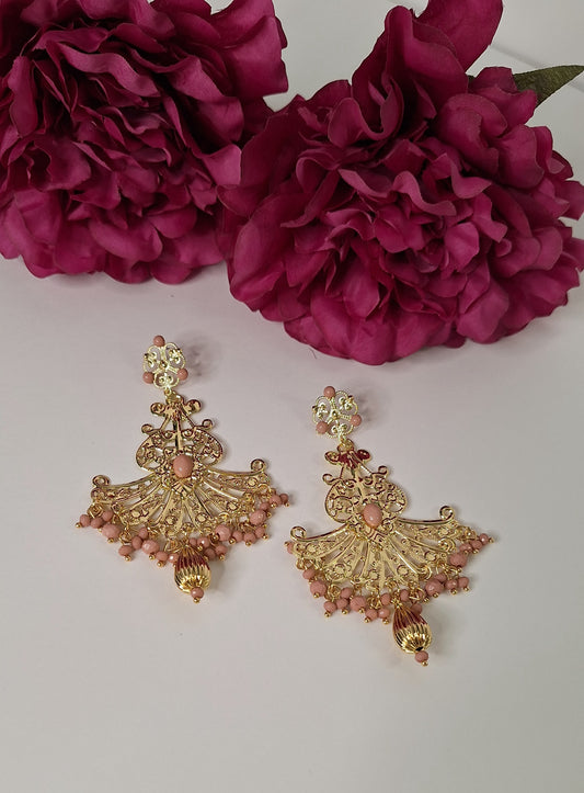 Pendientes Fandango Rosa Nude