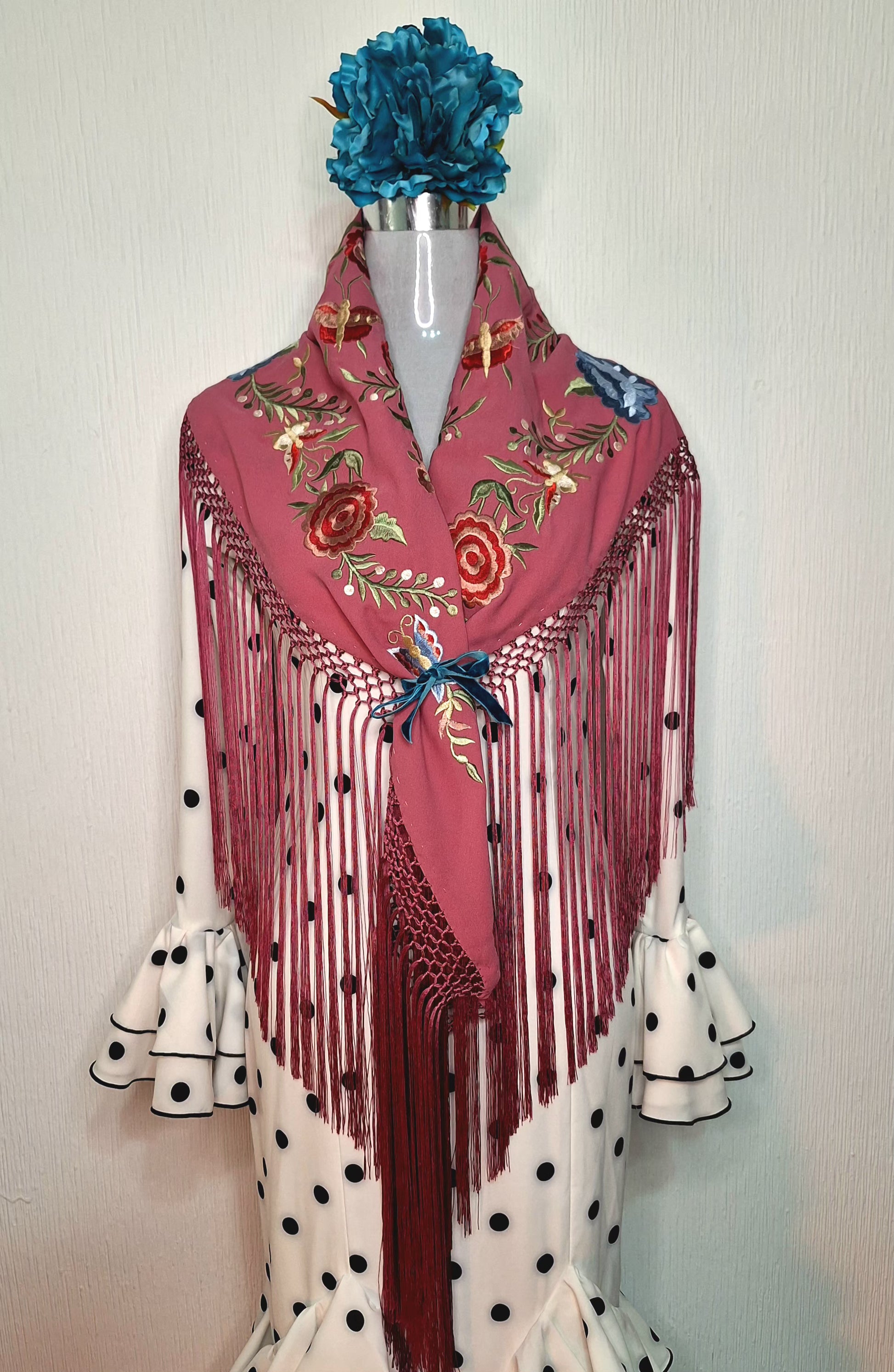 Mantoncillo Flamenca Rosa maquillaje 