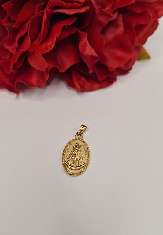 Medalla Virgen del Rocío ovalada