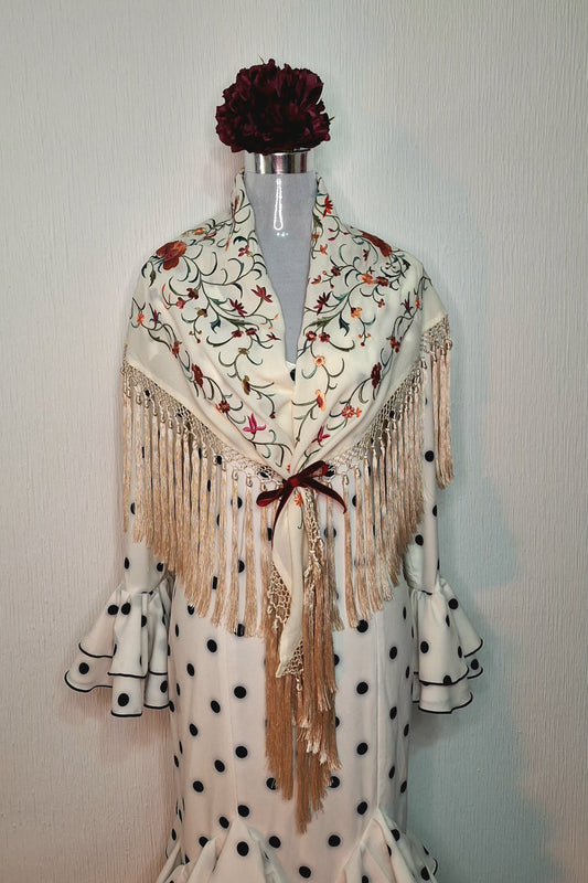 Mantoncillo Flamenca Hueso