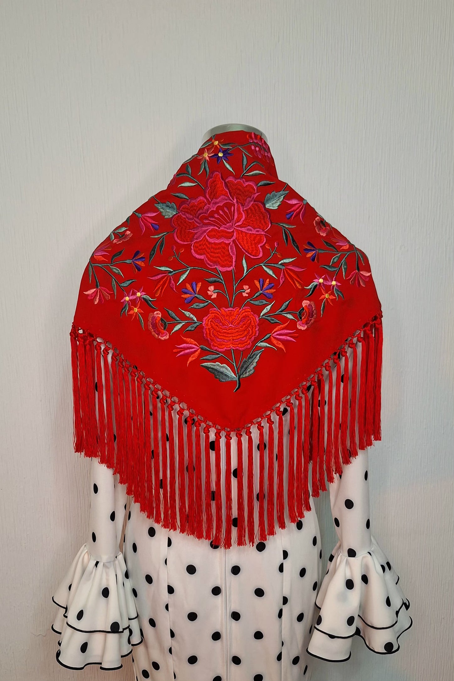 Mantoncillo Rojo Flamenca