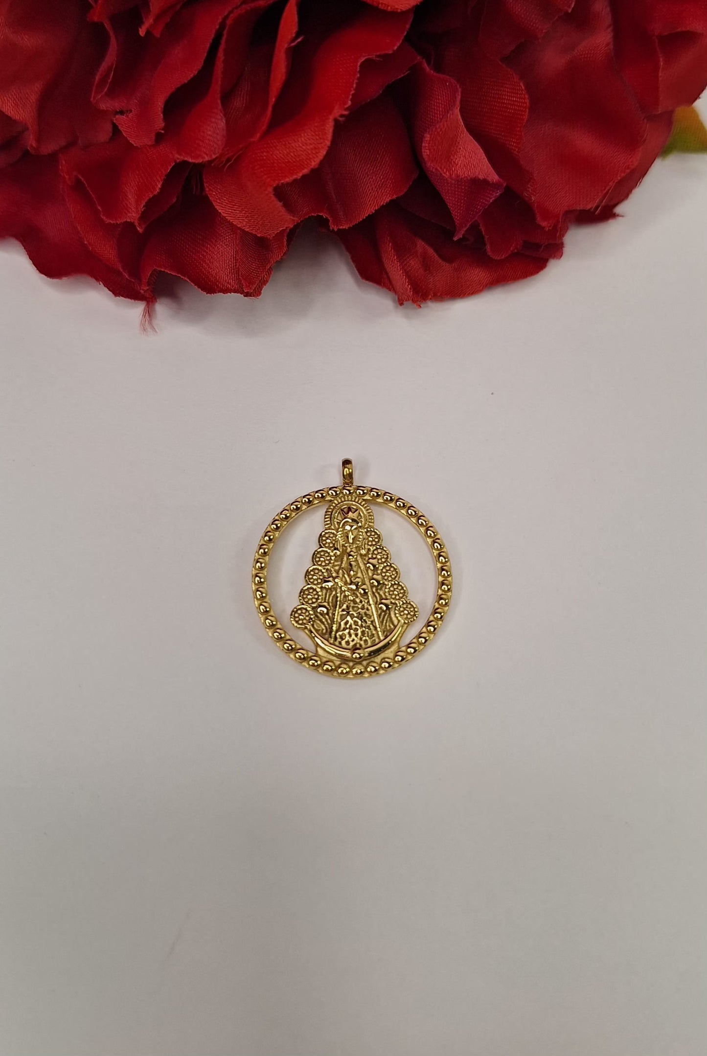 Medalla Virgen del Rocío Redonda